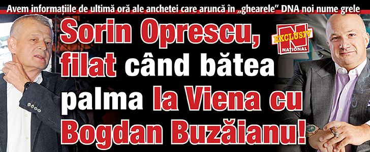 Sorin Oprescu, filat cand batea palma la Viena cu  Bogdan Buzaianu!
