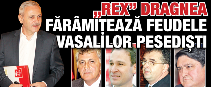 „Rex” Dragnea faramiteaza feudele vasalilor pesedisti