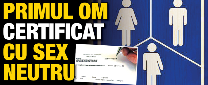 Primul om certificat cu sex neutru
