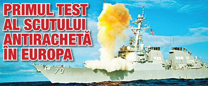 Primul test al scutului antiracheta in Europa