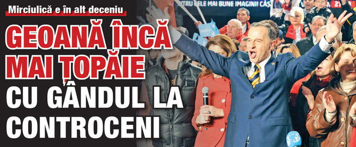 Mirciulica e in alt deceniu: Geoana inca mai topaie cu gandul la Cotroceni