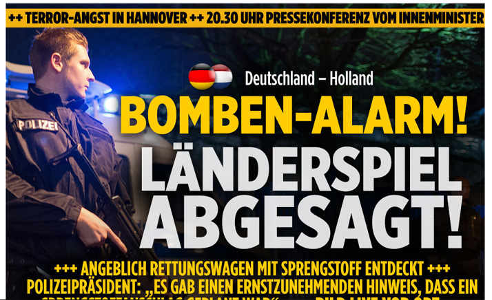 Panica la Hanovra! Amicalul Germania – Olanda, anulat din cauza unei bombe