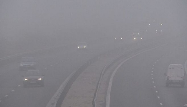 Atentionare meteo. Vizibilitate redusa din cauza cetii