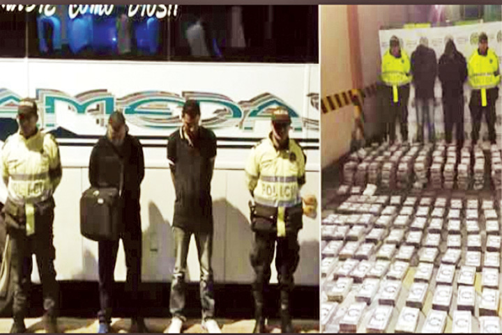 Suporterii nationalei Columbiei, trafic cu 575 kg de cocaina!