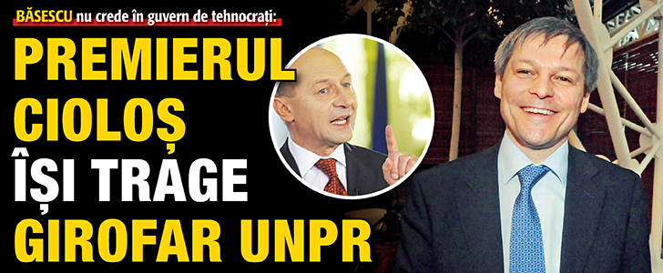 Basescu nu crede in guvern de tehnocrati: Premierul Ciolos isi trage girofar UNPR