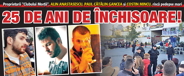 Proprietarii Clubului Colectiv risca pedepse mari: 25 ANI DE INCHISOARE!