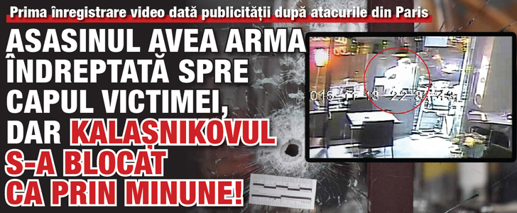 Video terifiant! Asasinul avea arma indreptata spre capul victimei, dar Kalasnikovul s-a blocat ca prin minune!