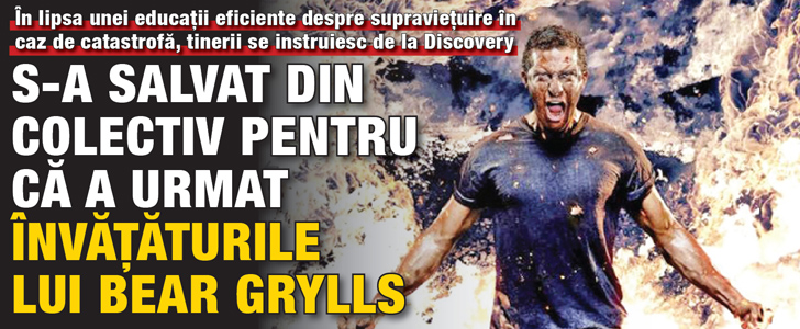 S-a salvat din Colectiv pentru ca a urmat invataturile lui… Bear Grylls