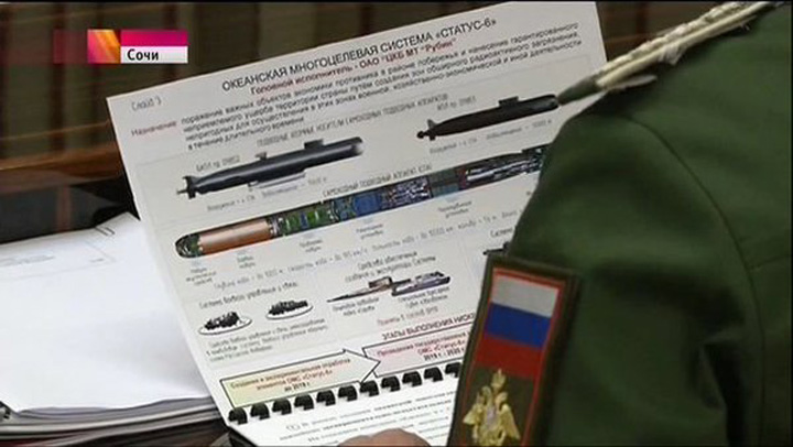 Televiziunea rusa a dezvaluit din intamplare planurile secrete ale unei torpile nucleare