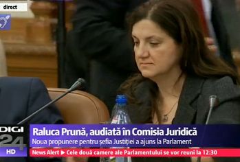 Raluca Pruna, noua propunere pentru Ministerul Justitiei, audiata in comisiile de specialitate