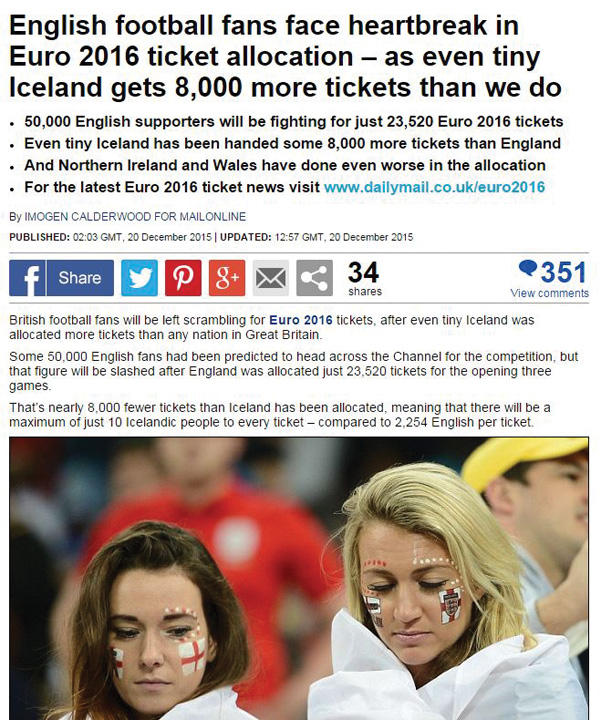 E scandal! Intrigati ca islandezii, romanii si albanezii au primit mai multe bilete la Euro 2016!