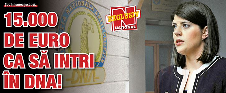 Soc in lumea justitiei:15.000 de euro ca sa intri in DNA!
