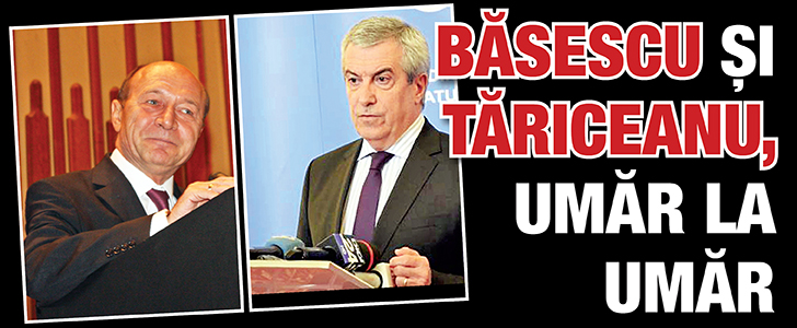 Basescu si Tariceanu, umar la umar