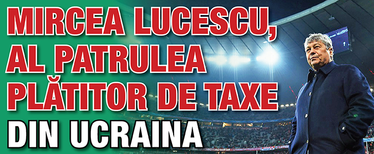 Lucescu, al 4-lea cel mai mare contribuabil din Ucraina