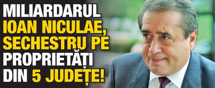 Ioan Niculae, sechestru pe proprietati din cinci judete