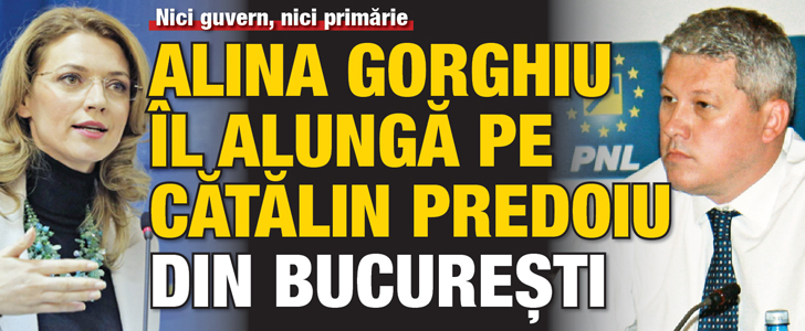 Alina Gorghiu il alunga pe Catalin Predoiu din Bucuresti