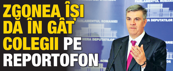 Zgonea isi da in gat colegii pe reportofon
