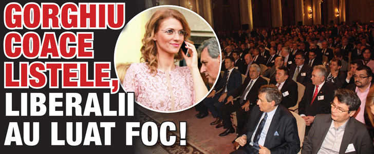 Gorghiu coace listele, liberalii au luat foc