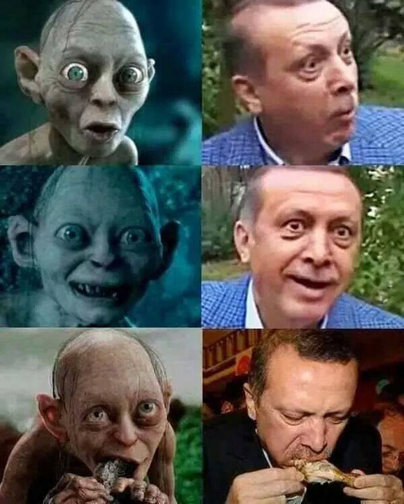 Presedintele Turciei, dat de Gollum