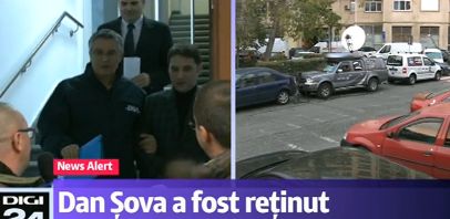 Dan Sova, retinut. Senatorul a fost scos incatusat din sediul DNA