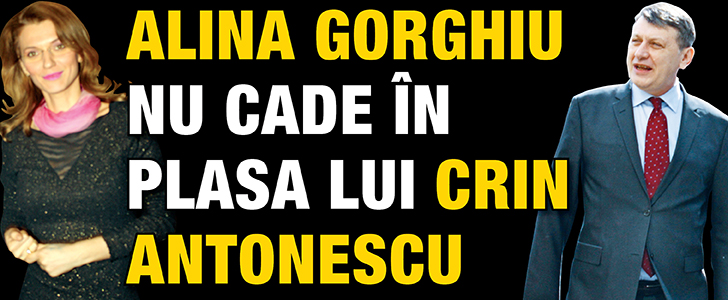 Alina Gorghiu nu cade in plasa lui Crin Antonescu