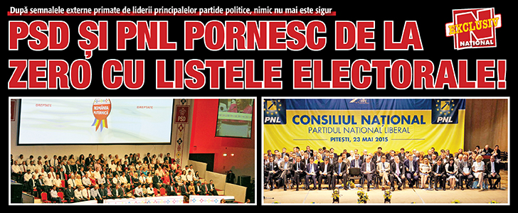 PSD si PNL pornesc de la zero cu listele electorale!