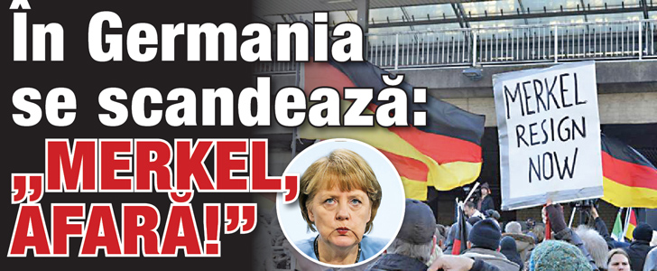 In Germania se scandeaza: Merkel afara!