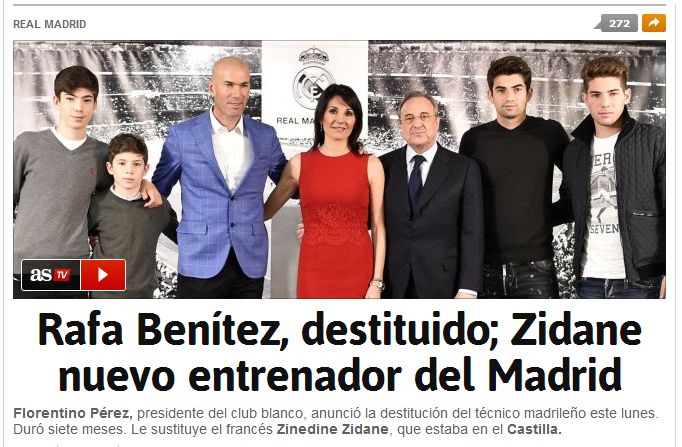 Soc la Real Madrid! Benitez – destituit, Zidane – primul antrenor francez din istoria clubului
