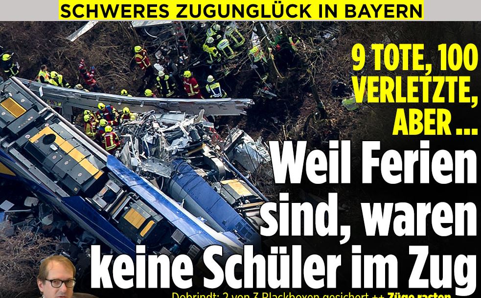 Grav accident feroviar, operatiune de salvare de amploare: doua trenuri de calatori s-au ciocnit frontal, langa Munchen