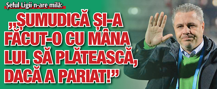 Gino Iorgulescu nu are mila pentru antrenorul Astrei Giurgiu: „Sumudica si-a facut-o cu mana lui. Sa plateasca, daca a pariat!”