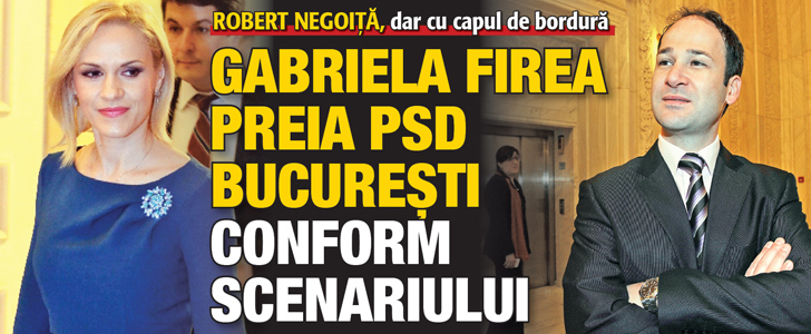 Gabriela Firea preia PSD Bucuresti, conform scenariului