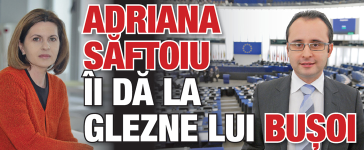 Adriana Saftoiu ii da la glezna lui Busoi