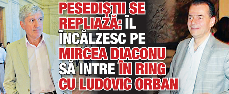 Pesedistii se repliaza: il incalzesc pe Mircea Diaconu sa intre in ring cu Ludovic Orban