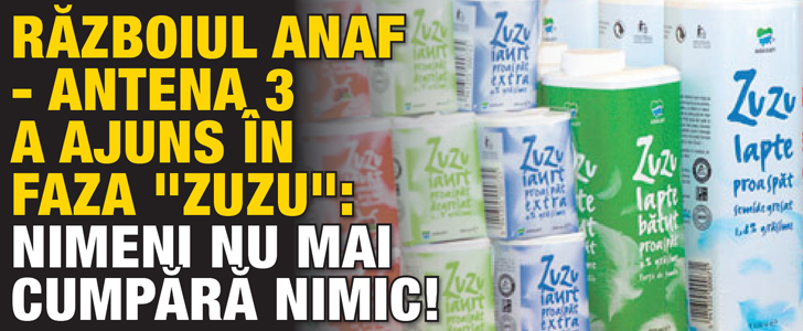 Razboiul ANAF – Antena 3 a ajuns in faza ”zuzu”: nimeni nu mai cumpara nimic!