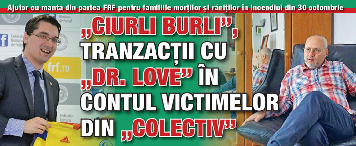 „Ciurli Burli”, tranzactii cu „Dr. Love” in contul victimelor din „Colectiv”