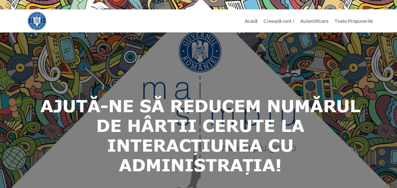Se vrea reducerea birocratiei. S-a lansat platforma online a „Comisiei de Taiat Hartii”!