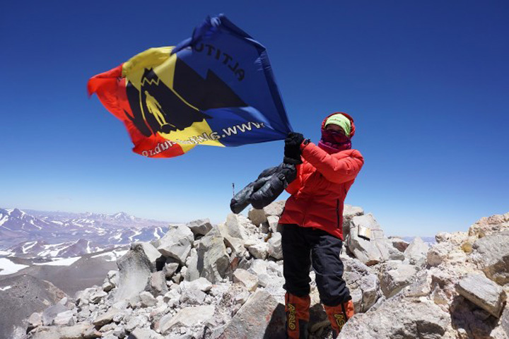 Dor Geta Popescu a cucerit  Aconcagua la numai 12 ani