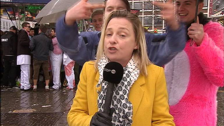 Jurnalista belgiana agresata sexual in direct, la Koln