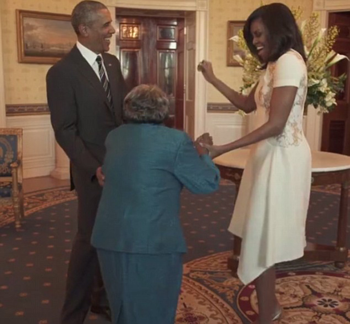 La 106 ani, a dansat cu Barack Obama