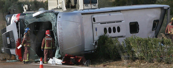 14 morti intr-un accident de autocar in Spania