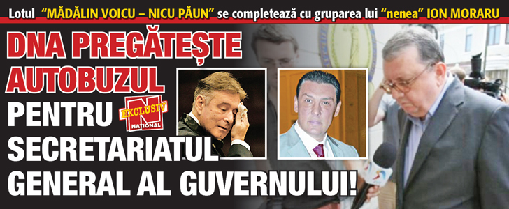DNA pregateste autobuzul pentru Secretariatul General al Guvernului!