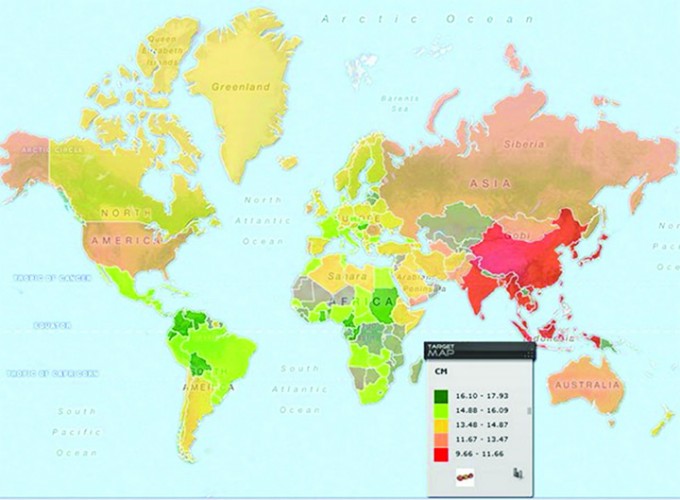 Harta mondială a bărbăţiei: unde trăiesc cei mai dotaţi bărbaţi şi cine sunt codaşii lumii