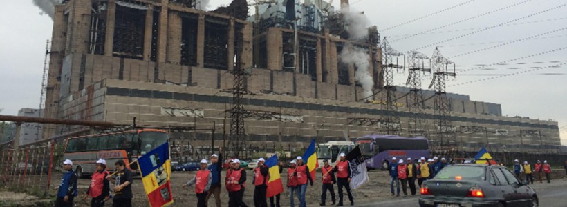 Minerii porniti in mars din Rovinari au ajuns in Capitala
