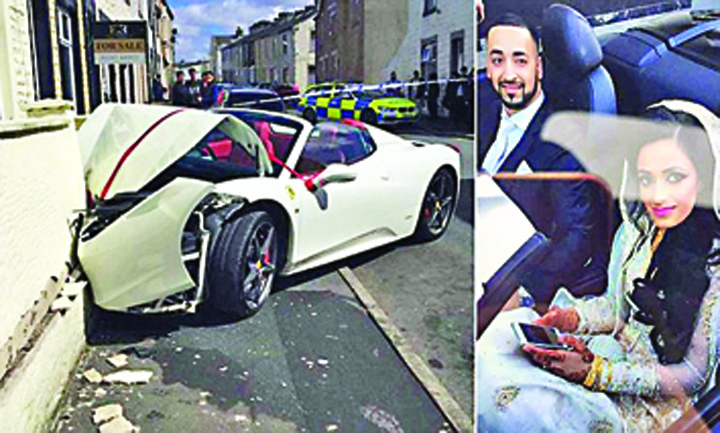 Mirele a facut praf un Ferrari in ziua nuntii