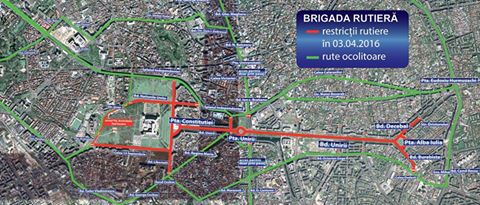 Week-end cu restrictii in traficul din Capitala