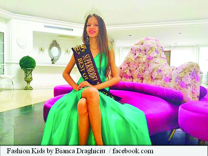 La numai 11 ani,  Bianca Nicole Draghiciu  a castigat „Super Model of the World”