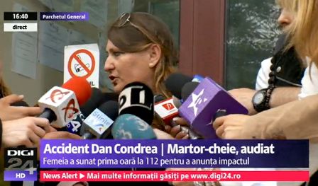 Unul dintre cei doi martori al accidentului lui Condrea, la Parchet