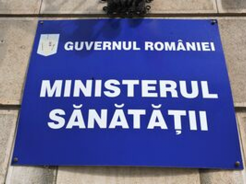 Protest cu vopsea la Ministerul Sanatatii