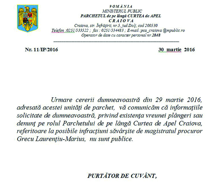 raspuns curtea de apel - Ziarul National