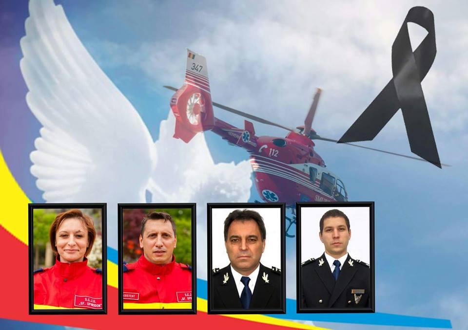 Mesaj de suflet al colegilor de la ISUJ Iasi, dupa prabusirea elicopterului SMURD: „Ne-au parasit patru oameni deosebiti”